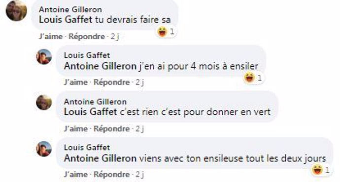 posts facebook mais en derobe distribue en vert au taarup