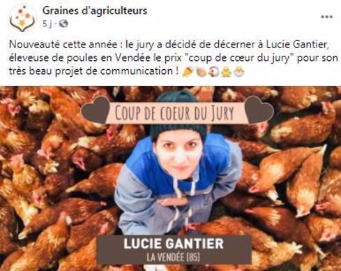 post facebook resultat concours graines d agriculteurs 2020 coup de coeur du jury