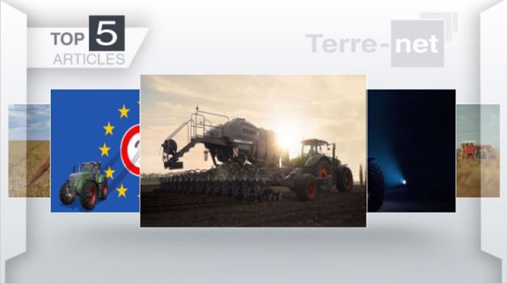 Les cinq articles les plus lus de la semaine sur Terre-net. (©Terre-net Média)