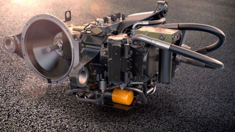 La transmission JCB DualTech VT allie les performances du Powershift et la souplesse de l'hydrostatique. (©JCB) La transmission JCB DualTech VT allie les performances du Powershift et la souplesse de l'hydrostatique. (©JCB)