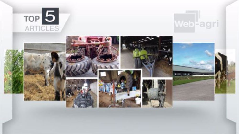 Les cinq articles les plus lus de la semaine sur Web-agri. (©Terre-net Média)