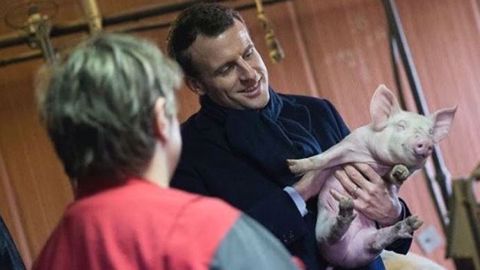 Dans l'Eure, Emmanuel Macron en promoteur de l'agro-écologie Dans l'Eure, Emmanuel Macron en promoteur de l'agro-écologie