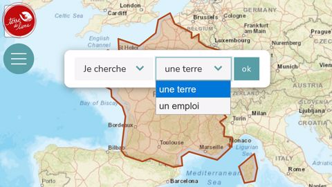 Objectif Terres : Le bon coin des annonces foncières par Terre de Liens. (©Objectif Terres) Objectif Terres : Le bon coin des annonces foncières par Terre de Liens. (©Objectif Terres)