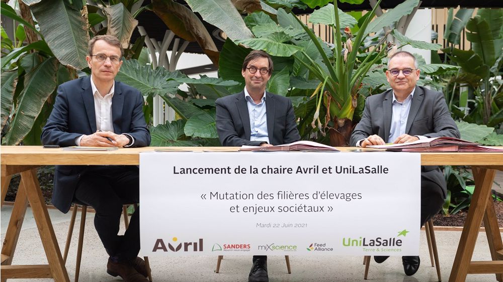La signature du partenariat entre UniLasalle et le groupe Avril a eu lieu ce mardi 22 juin 2021. (©Aurélien Mahot)
