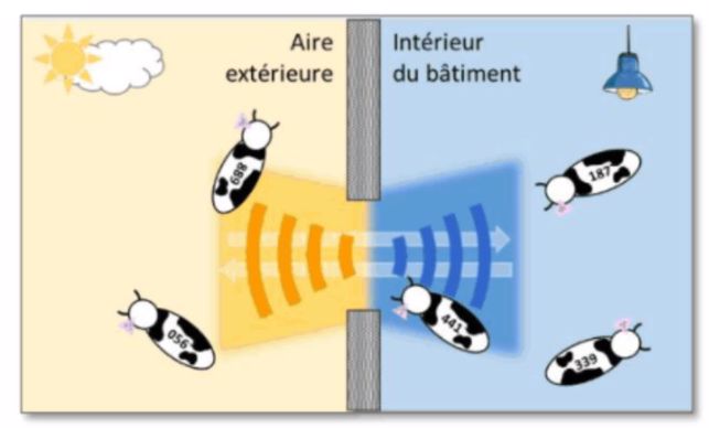 schéma d'explication du principe UHF