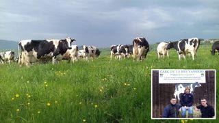 Au Gaec de La Bruyassière, 70 vaches laitières Prim'holsteins et montbéliardes produisent 500 000 l de lait/an. (©Gaec de La Bruyassière) Au Gaec de La Bruyassière, 70 vaches laitières Prim'holsteins et montbéliardes produisent 500 000 l de lait/an. (©Gaec de La Bruyassière)