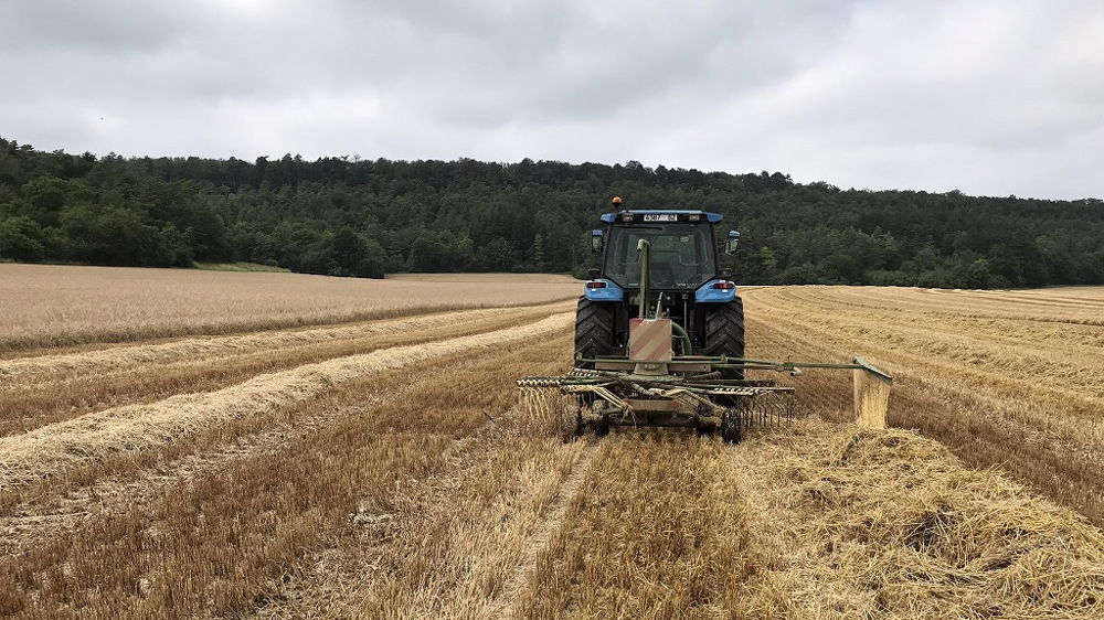 La moisson des orges s'est effectuée au rythme des pluies (©Quentin B) La moisson des orges s'est effectuée au rythme des pluies (©Quentin B)
