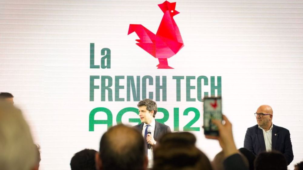 Julien Denormandie a précise la feuille de route de la French AgriTech au Sia 2022. (©<a href="https://twitter.com/Salondelagri/status/1498360202537668611" target="_blank">Salon international de l'agriculture/Twitter</a>)