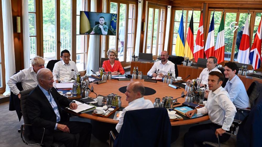 Le 27 juin 2022, les dirigeants du G7 se sont entretenus avec le président ukrainien Volodymyr Zelensky. (©vonderleyen, Twitter)