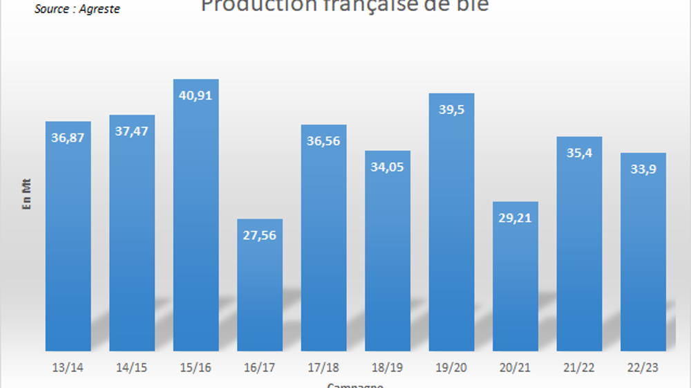 La récolte nationale de blé ressort relativement peu élevée. La récolte nationale de blé ressort relativement peu élevée.