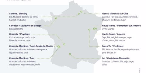 Les 10 sites pilotes de TSE