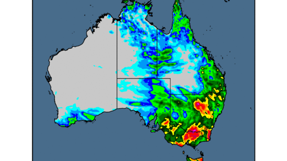 Les averses risquent de se poursuivre en Australie. (©WorldAgWeather)