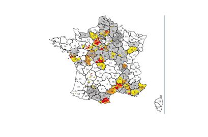 Carte secheresse Carte sécheresse au 15 juin 2023