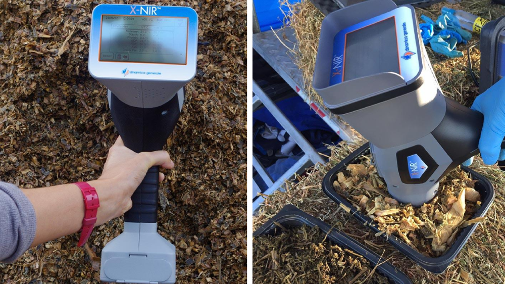 Il est possible de personnaliser les données présentées par l'analyseur de fourrage.