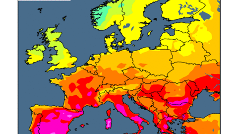 Le Sud de l'Europe subit des températures extrêmes.