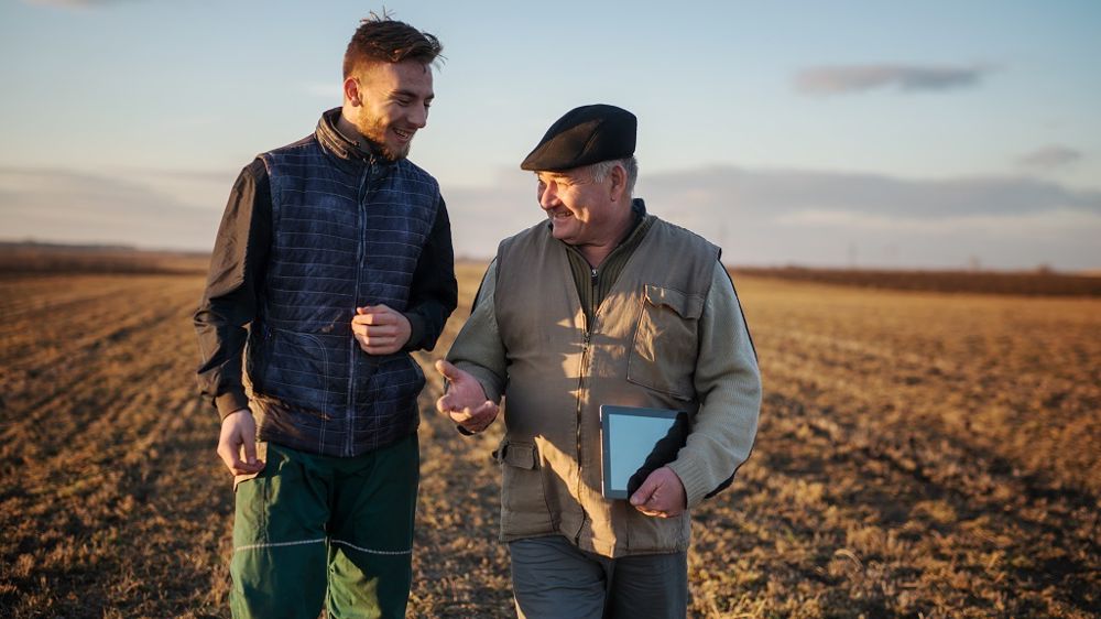 jeune agriculteur et cédant