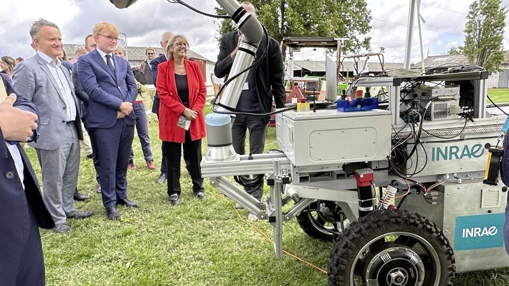 Marc Fesneau lors du lancement du grand défi de la robotique agricole