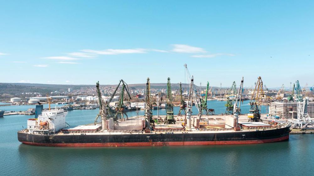 Vraquier de céréales dans un port ukrainien