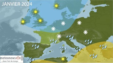 Tendances météo janvier 2024 Tendances météo janvier 2024