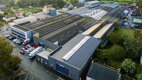 L'usine des Landes-Genusson vue du ciel.