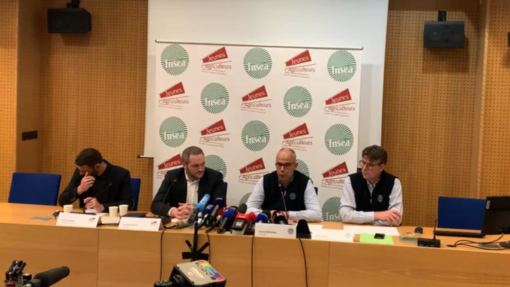Conférence de presse de la FNSEA et JA le 1er février