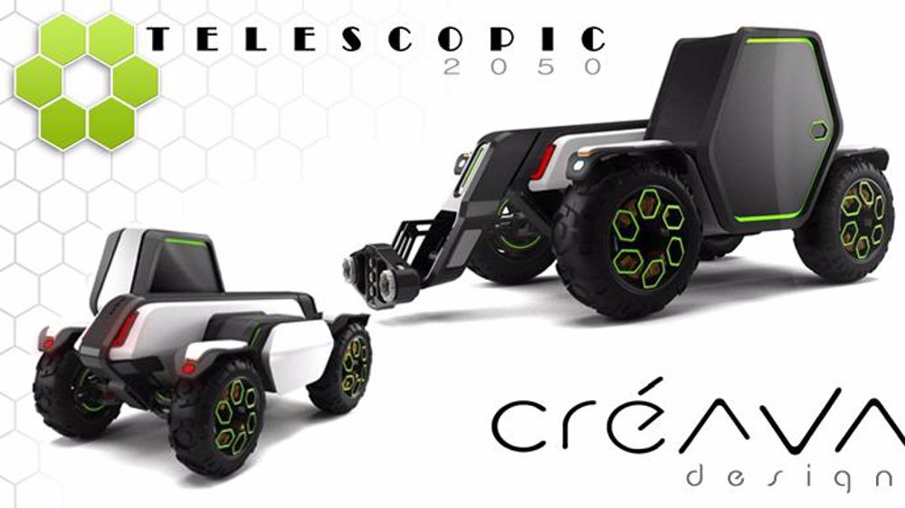 Créava Design esquisse le télescopique de 2050 Créava Design esquisse le télescopique de 2050