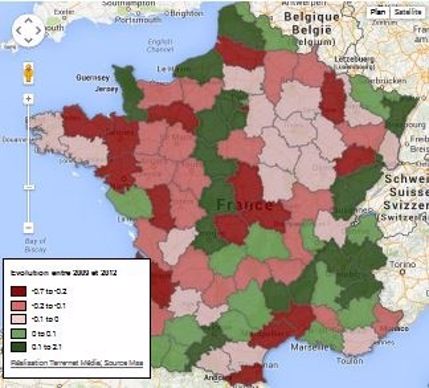carte de l'installation en agriculture