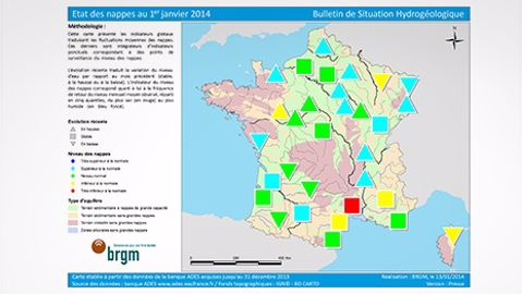 Niveau majoritairement normal voire supérieur à la normale au 1er janvier
