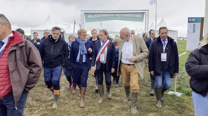Déambulation du ministre de l'agriculture à Betteravenir 2023.