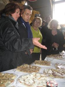 Visite de Nicolas Sarkozy chez Sophie Poux
