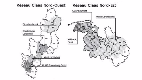 Claas reconstruit son réseau au nord de l'Allemagne Claas reconstruit son réseau au nord de l'Allemagne
