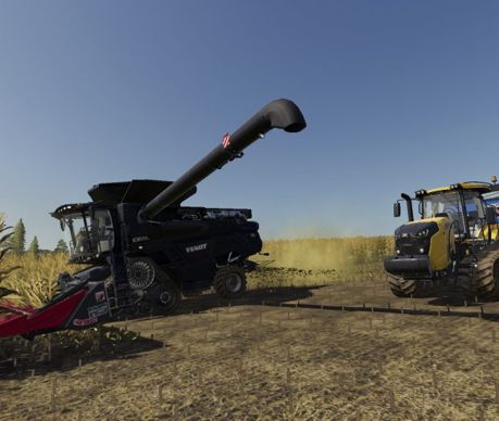 La moissonneuse-batteuse Agco Ideal est disponible, ainsi que le chenillard Challenger MT743 et de nombreux outils démesurés.