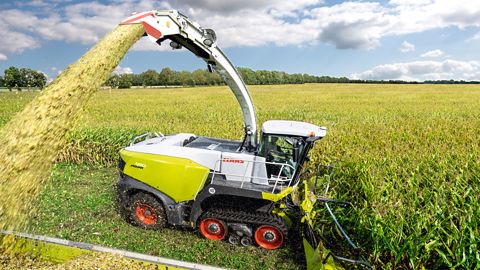 L'ensileuse Claas Jaguar monte en puissance L'ensileuse Claas Jaguar monte en puissance