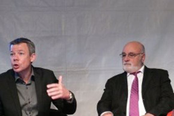 Christophe Juif et Hervé Bonnavaud de l'association Pacte pour le jardin