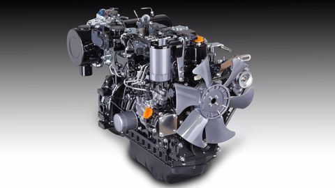 Moteur common rail Yanmar de 48 ch à injection directe de nouvelle génération avec filtre à particule et système de régénération. Moteur common rail Yanmar de 48 ch à injection directe de nouvelle génération avec filtre à particule et système de régénération.
