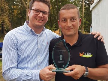 Patrick Gaymard, Salonvert 2018 Patrick Gaymard reçoit un des trophées de l'innovation de Salonvert 2018