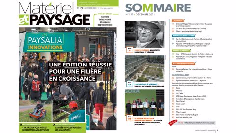 A lire dans Matériel et Paysage A lire dans Matériel et Paysage