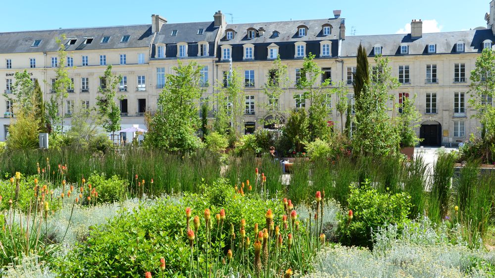 Une vue de la ville de Caen dans le Calvados qui a obtenu cette année sa quatrième Fleur.