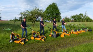 La gamme AS-Motor Electric comprend neuf machines (seule absente sur la photo : la désherbeuse mécanique AS 50 E WeedHex).