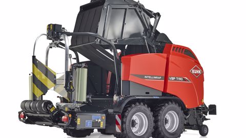 Plus de densité avec le combiné presse-enrubanneuse Kuhn série VBP 7100 Plus de densité avec le combiné presse-enrubanneuse Kuhn série VBP 7100