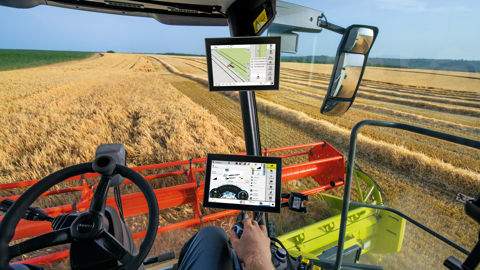 Claas guidé par Trimble Claas guidé par Trimble