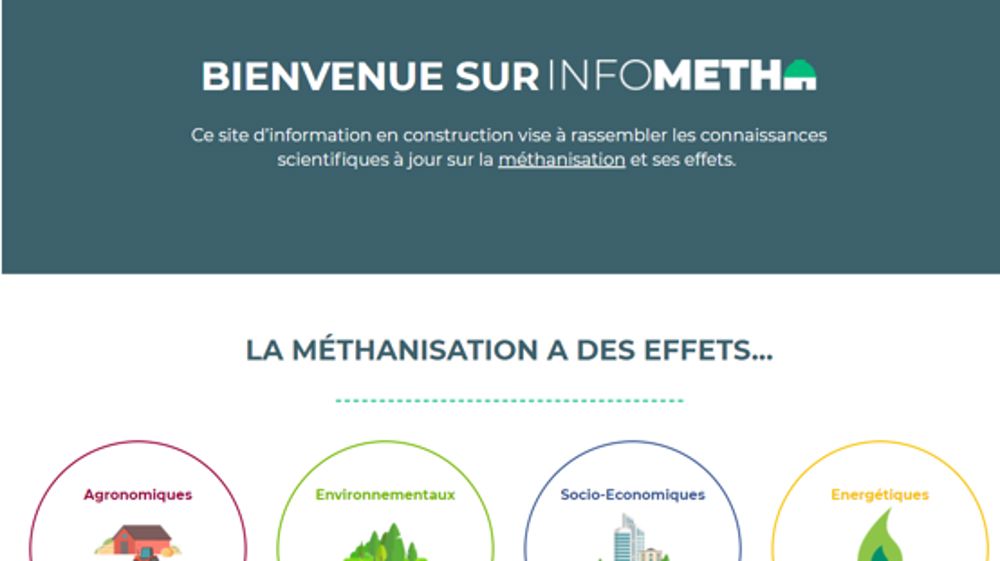 Un site d’informations pour vulgariser la méthanisation