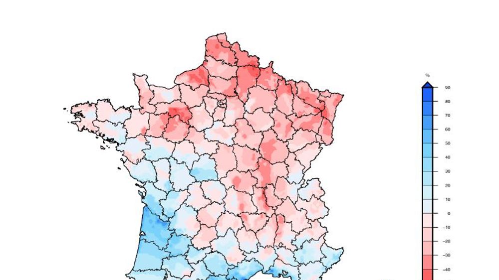 Des sols un peu moins secs depuis début mai