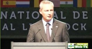 Bruno Le Maire, ministre de l'agriculture,  au Space à Rennes le 13 septembre 2011