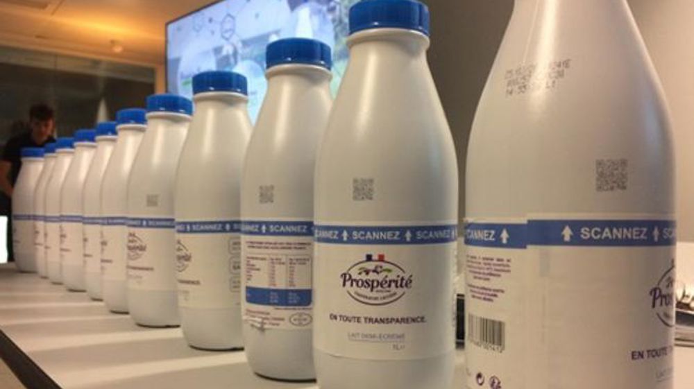 Une bouteille de lait tracée par blockchain