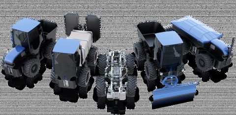 Le châssis électrique AVL dévoilé lors d’Agritechnica. © AVL