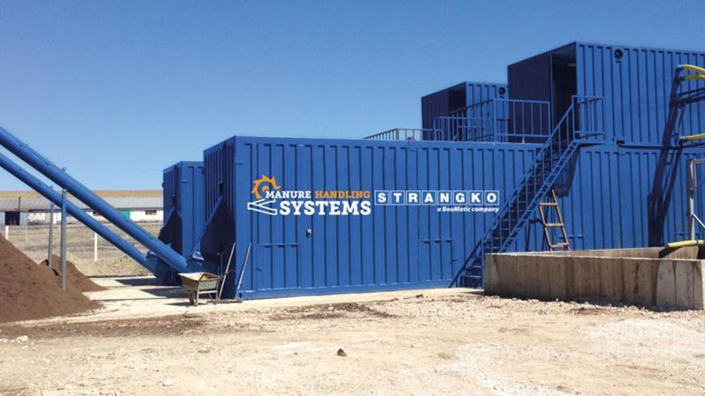 Boumatic, avec sa filiale Strangko, propose une solution d’hygiénisation du compost avec le Bedding Composter. © Boumatic