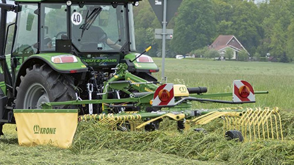 Krone complète son offre d’andaineurs avec trois modèles monorotor. © Krone