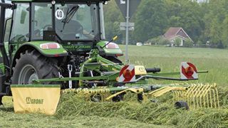 Krone complète son offre d’andaineurs avec trois modèles monorotor. © Krone Krone complète son offre d’andaineurs avec trois modèles monorotor. © Krone