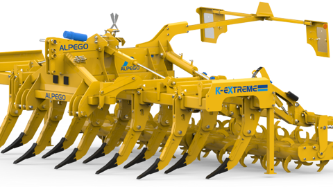 Alpego achève le renouvellement complet de sa gamme de décompacteurs Craker avec les modèles repliables MegaCraker K-Extrem. © Alpego